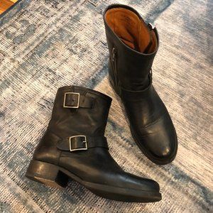 Frye Natalie Short Engineer Boot - Black